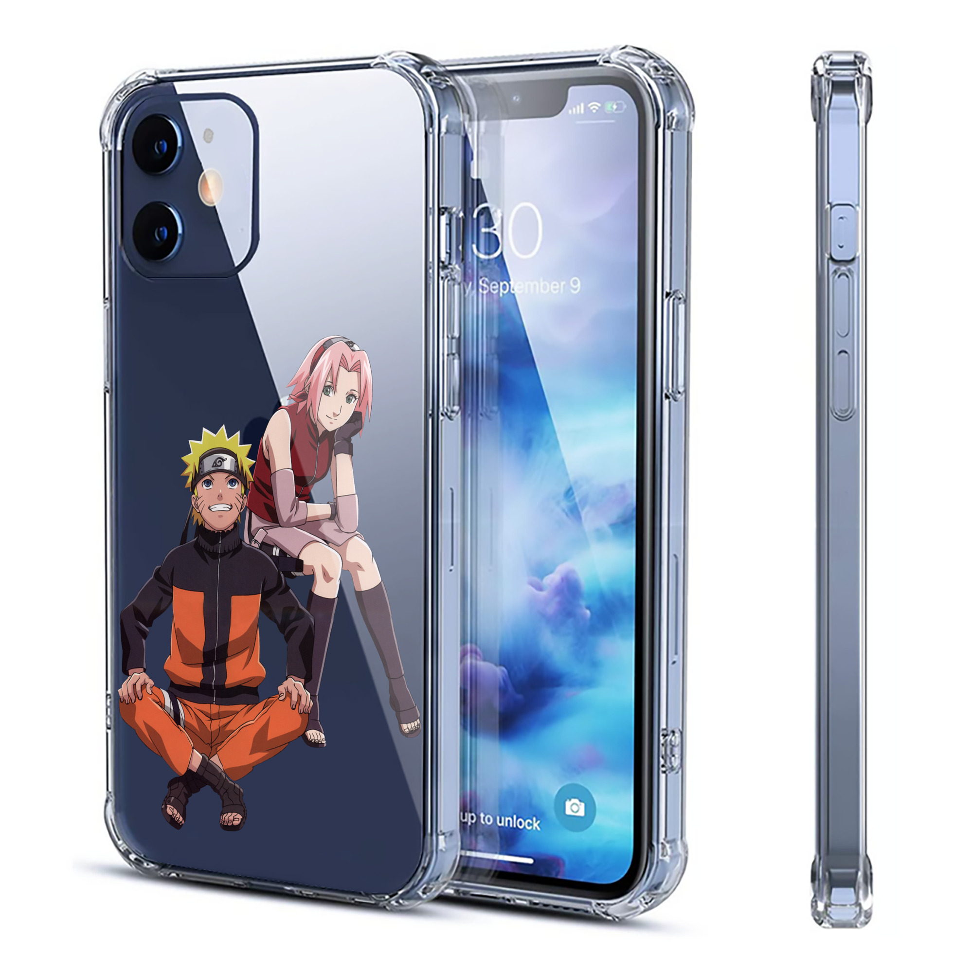 （画像用） NARUTO -ナルト- うずまき ナルト Uzumaki Naruto 【iPhone 12シリーズ対応】透明スマホケース（クリアソフトケース）